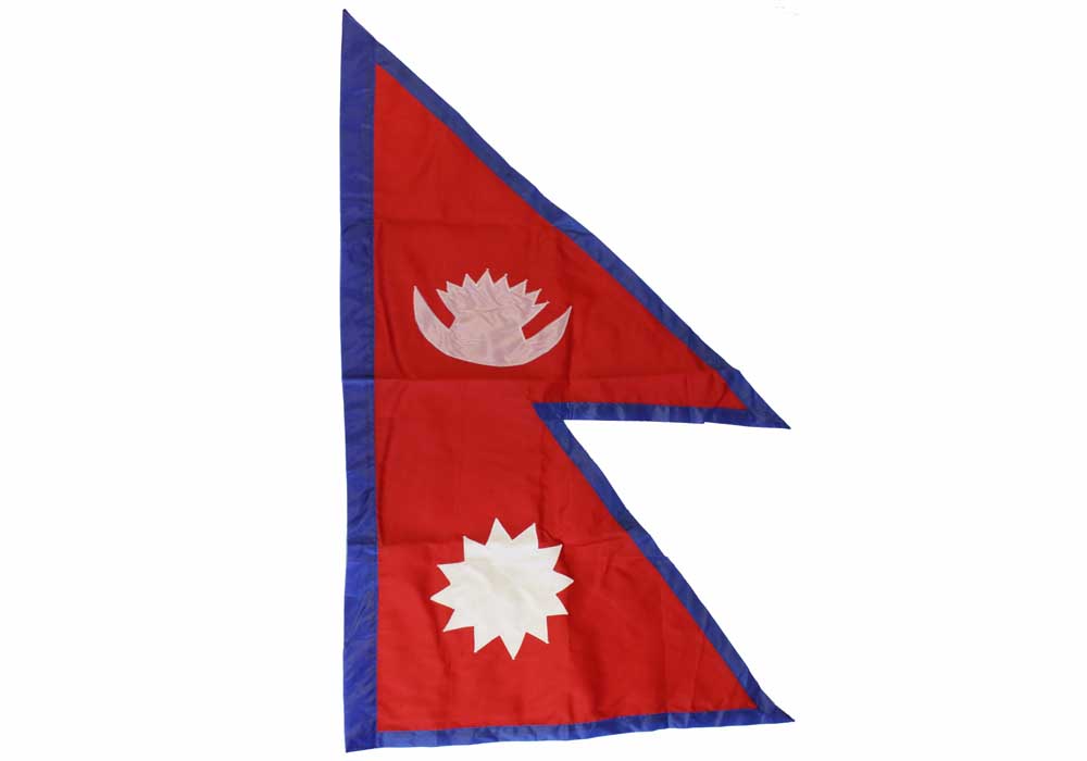 Large Nepalese National 100% Polyester With Eyelets Nepal Flag 5 x 3 FT